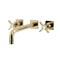 Kingston Brass KS6022ZX Wall Mount Tub Faucet, Polished Brass KS6022ZX - alternate 1